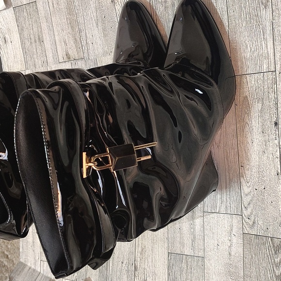 Women's Stiletto Calf Boots - Picture 2 of 6